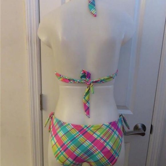 SHOSHANNA SWIMWEAR PINK,GREEN,WHITE  BIKINI S/P - Picture 3 of 4